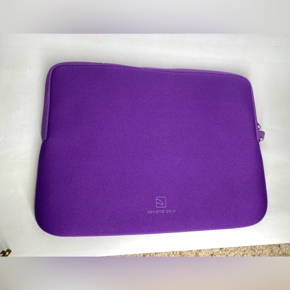 COLORE STUCANO PURPLE SECOND SKIN SLEEVE CARRYING CASE FOR NOTEBOOK 13" x 10" - Picture 3 of 9